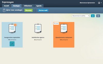 Administrez à distance les sondages actifs de vos enquetes de satisfaction