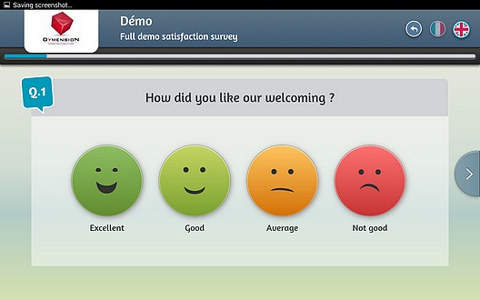 feedback survey with smileys