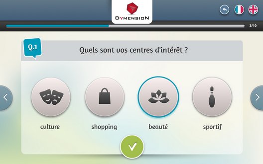 Enquête de satisfaction client par QCM graphique