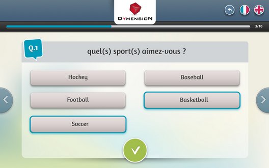 Enquete de satisfaction par QCM textuel